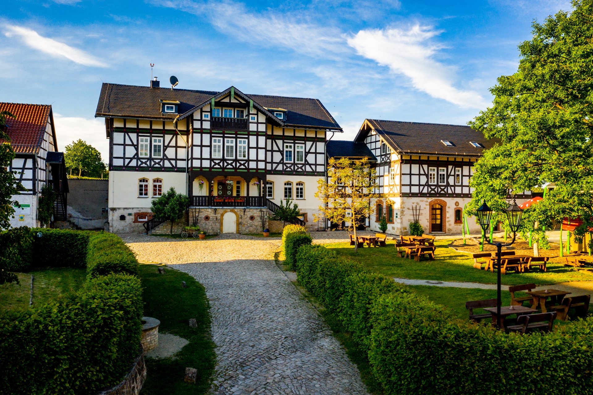 Ferienhof Domaine Groschwitz von außen