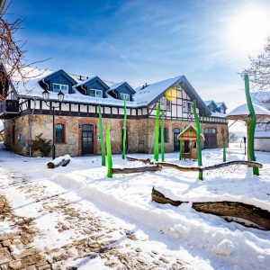Winteransicht Ferienhof Domäne Groschwitz